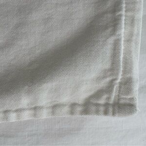 IKEA White Textured Fabric Throw Pillow Zippered Case